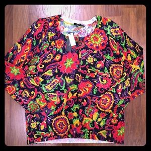 Talbots button down sweater NWT size XL